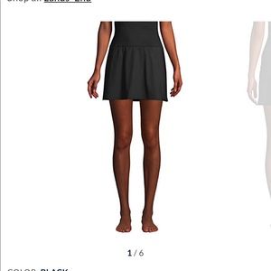 Land’s End tummy control swim skirt.